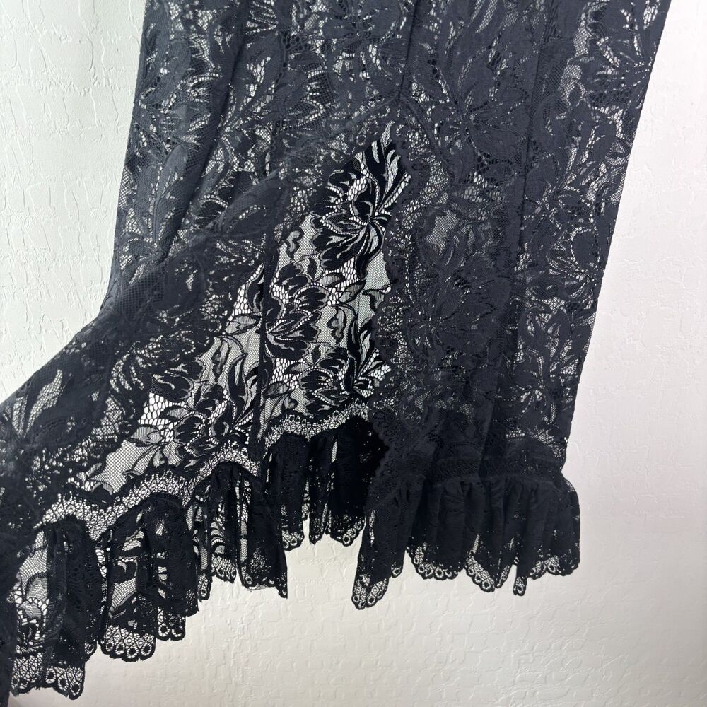 Paco Rabanne Black Lace Maxi Skirt - Picture 6 of 7